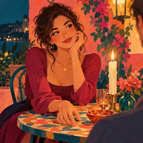 Illustration for The Flame portrait